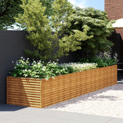 Jardinera de acero corten 479x100x69 cm v0290 Vetonek