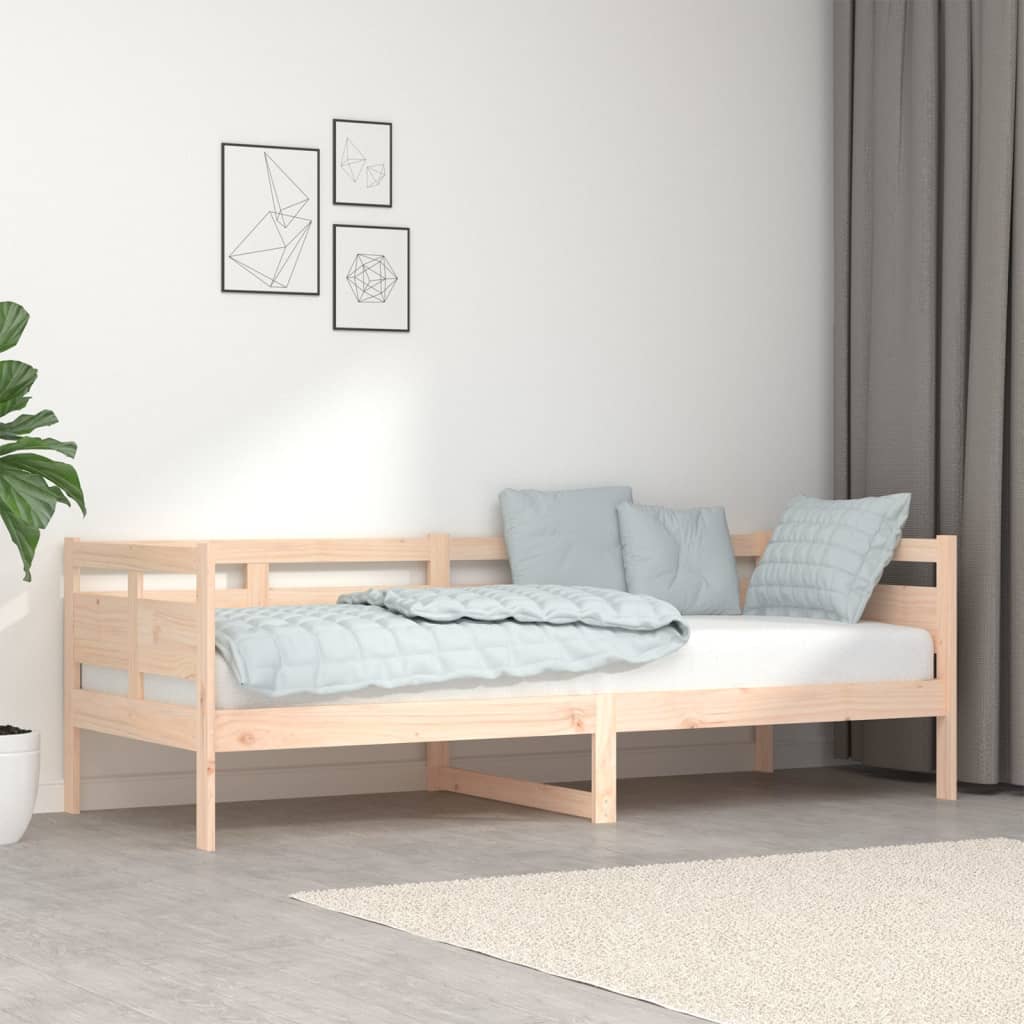 Vetonek Sofá cama madera maciza de pino 80x200 cm