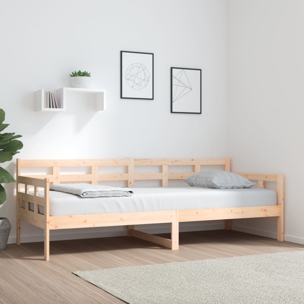 Vetonek Sofá cama madera maciza de pino 80x200 cm