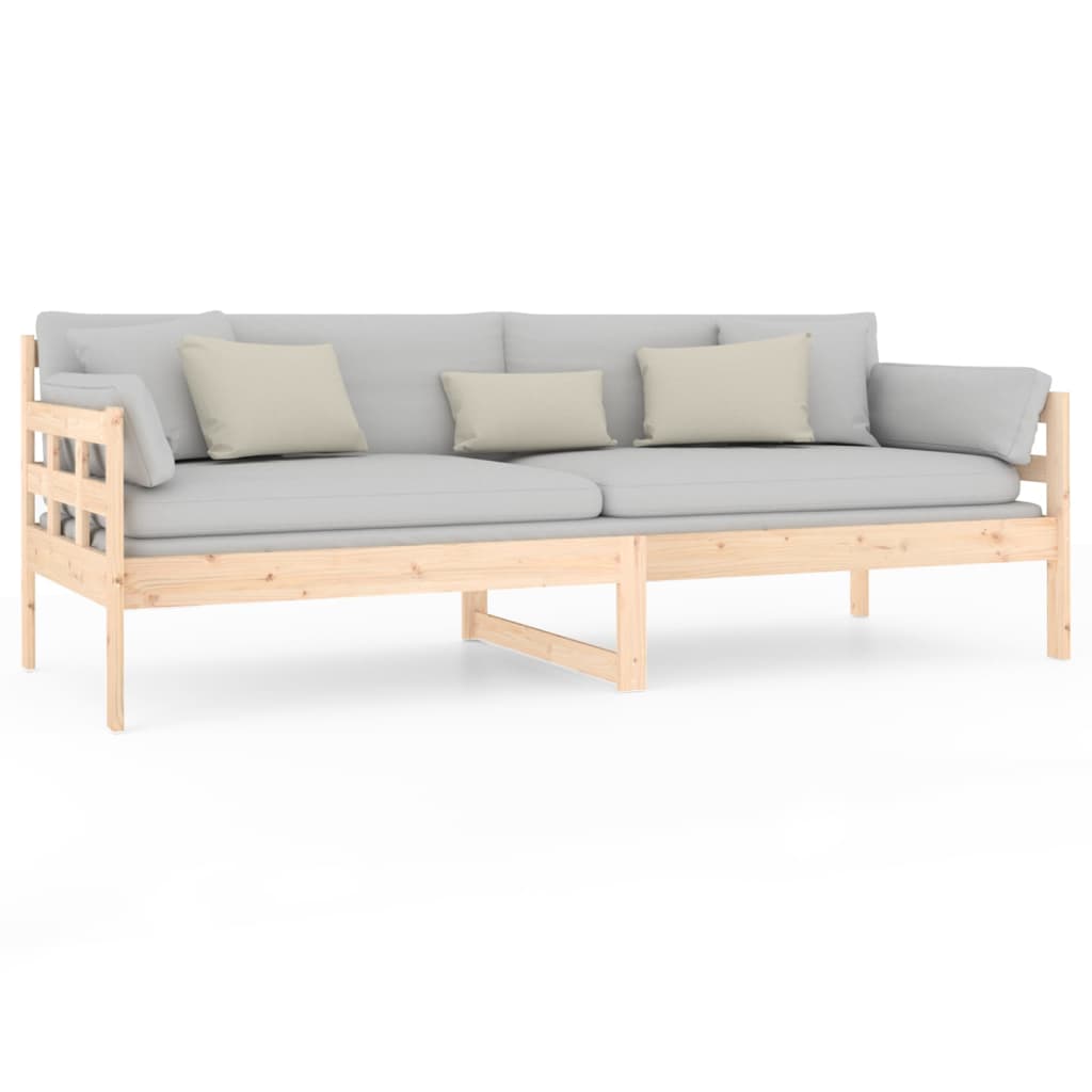 Sofá cama madera maciza de pino 80x200 cm vidaXL