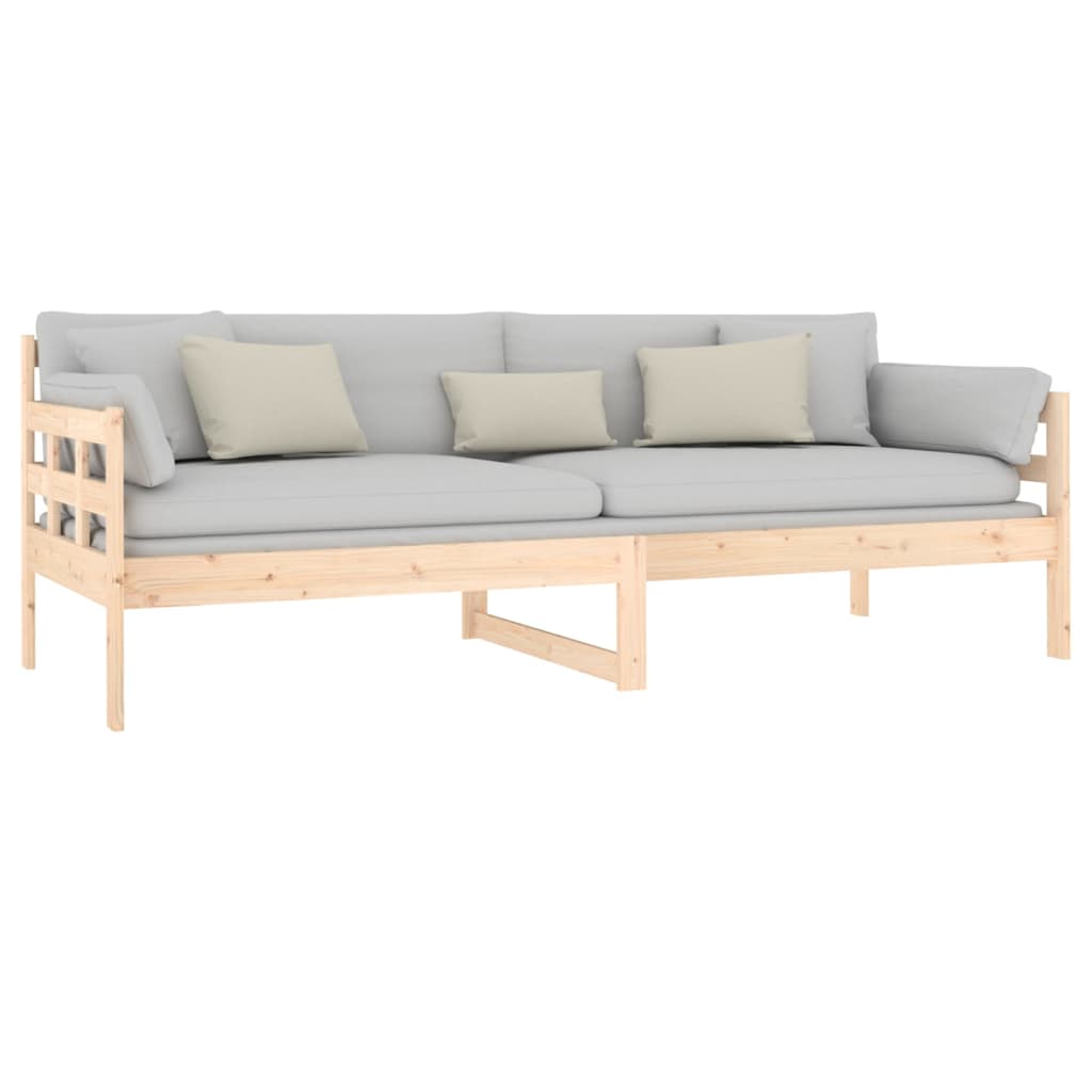 Sofá cama madera maciza de pino 80x200 cm vidaXL