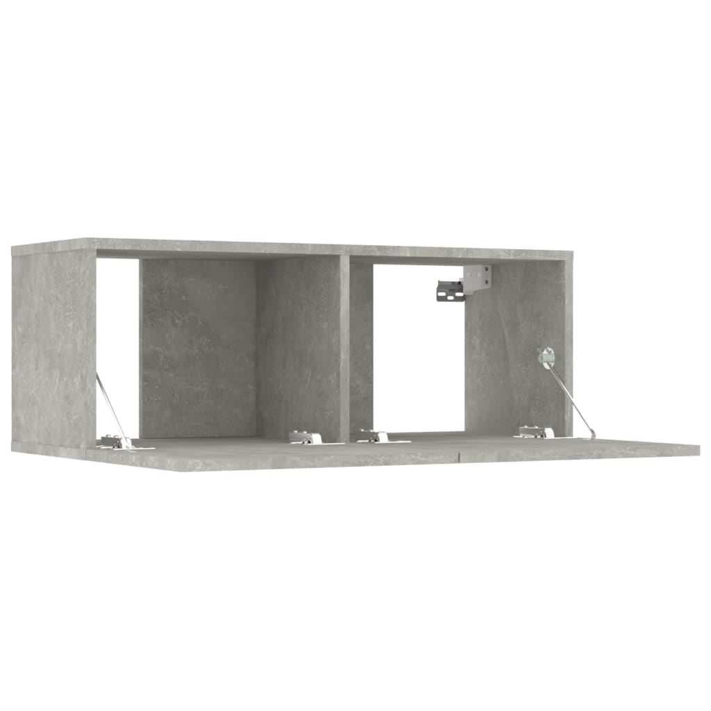 Muebles de TV 2 uds madera sintetizada Nexus gris hormigón 80x30x30 cm vidaXL