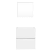 Armario de baño con espejo madera de ingeniería blanco V8326 Vetonek