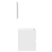 Armario de baño con espejo madera de ingeniería blanco V8326 Vetonek