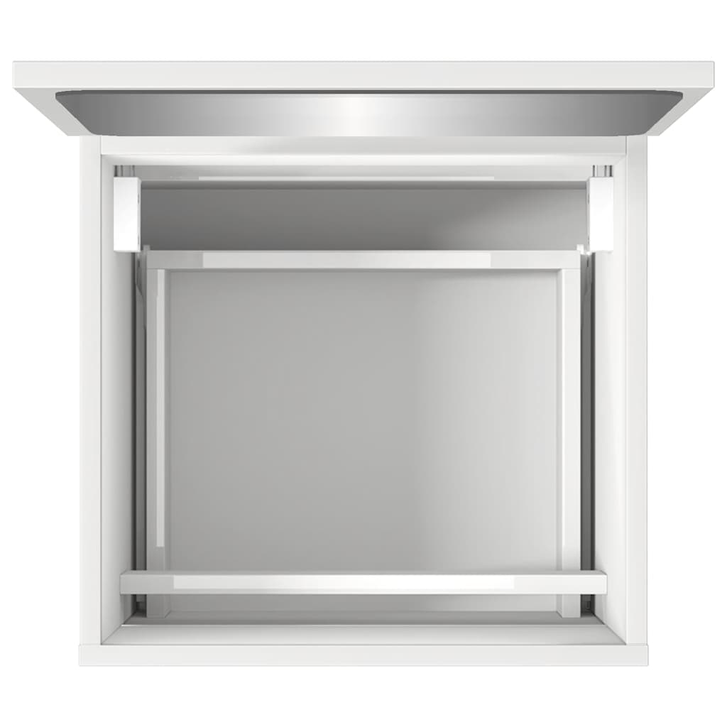 Armario de baño con espejo madera de ingeniería blanco V8326 Vetonek