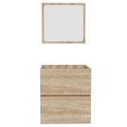 Armario de baño con espejo madera de ingeniería roble Sonoma V8340 Vetonek