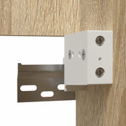 Armario de baño con espejo madera de ingeniería roble Sonoma V8340 Vetonek