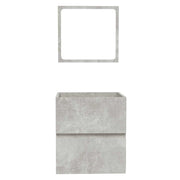 Armario de baño con espejo madera de ingeniería gris hormigón V8357 Vetonek