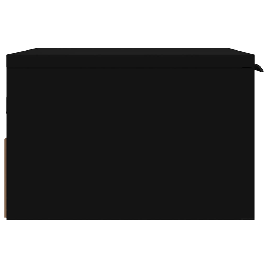 Mesitas de noche de pared 2 uds negro 34x30x20 cm vidaXL