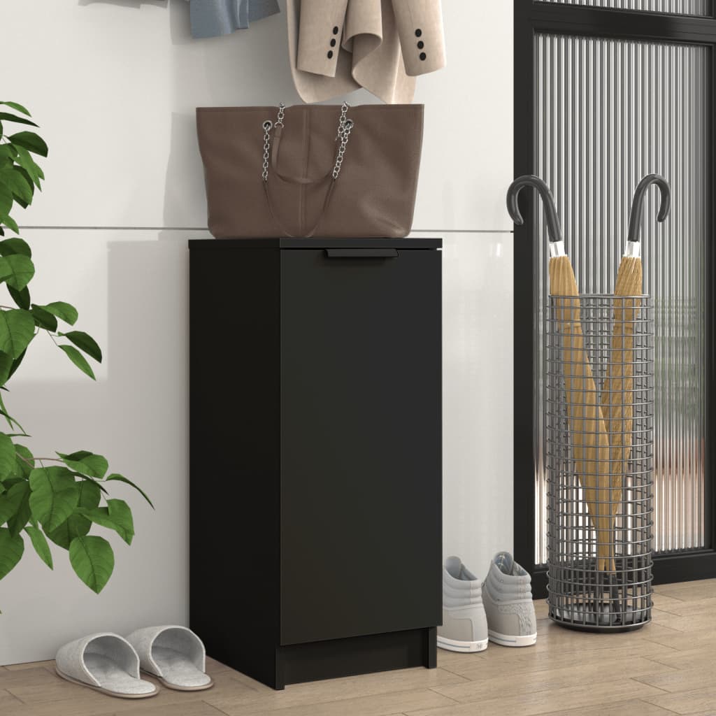 Zapatero Black Engineering Wood 30x35x70 cm