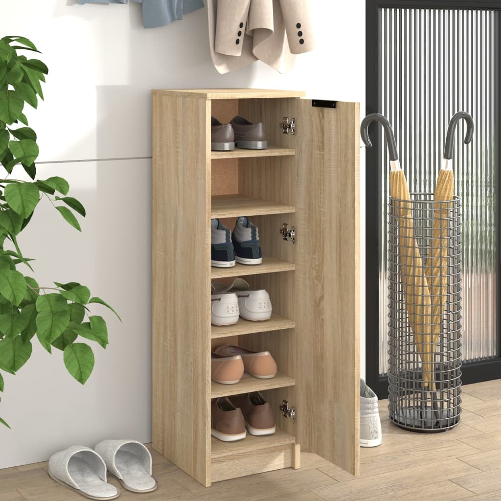 Zapatero Wood Plywood Oak Sonoma 30x35x100 cm