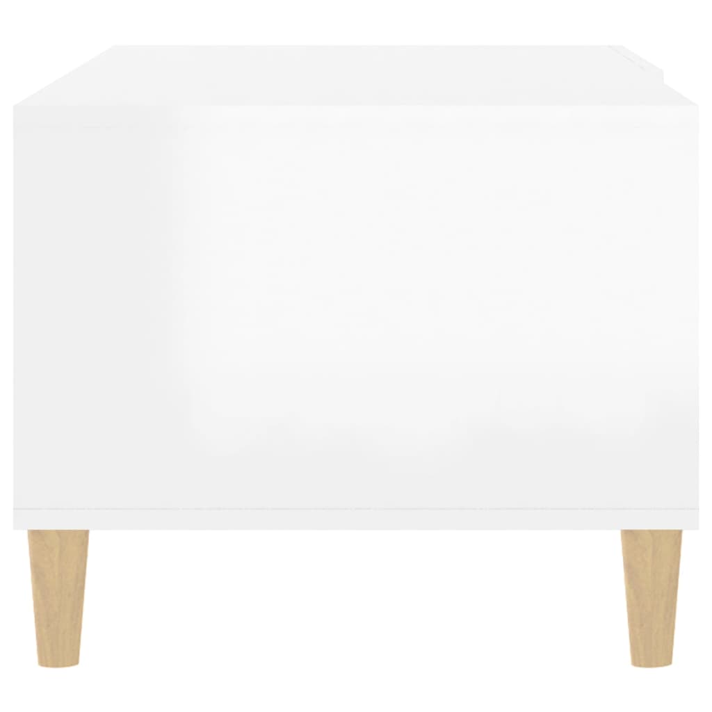 Mesa de centro madera blanco brillo 89,5x50x40 cm vidaXL