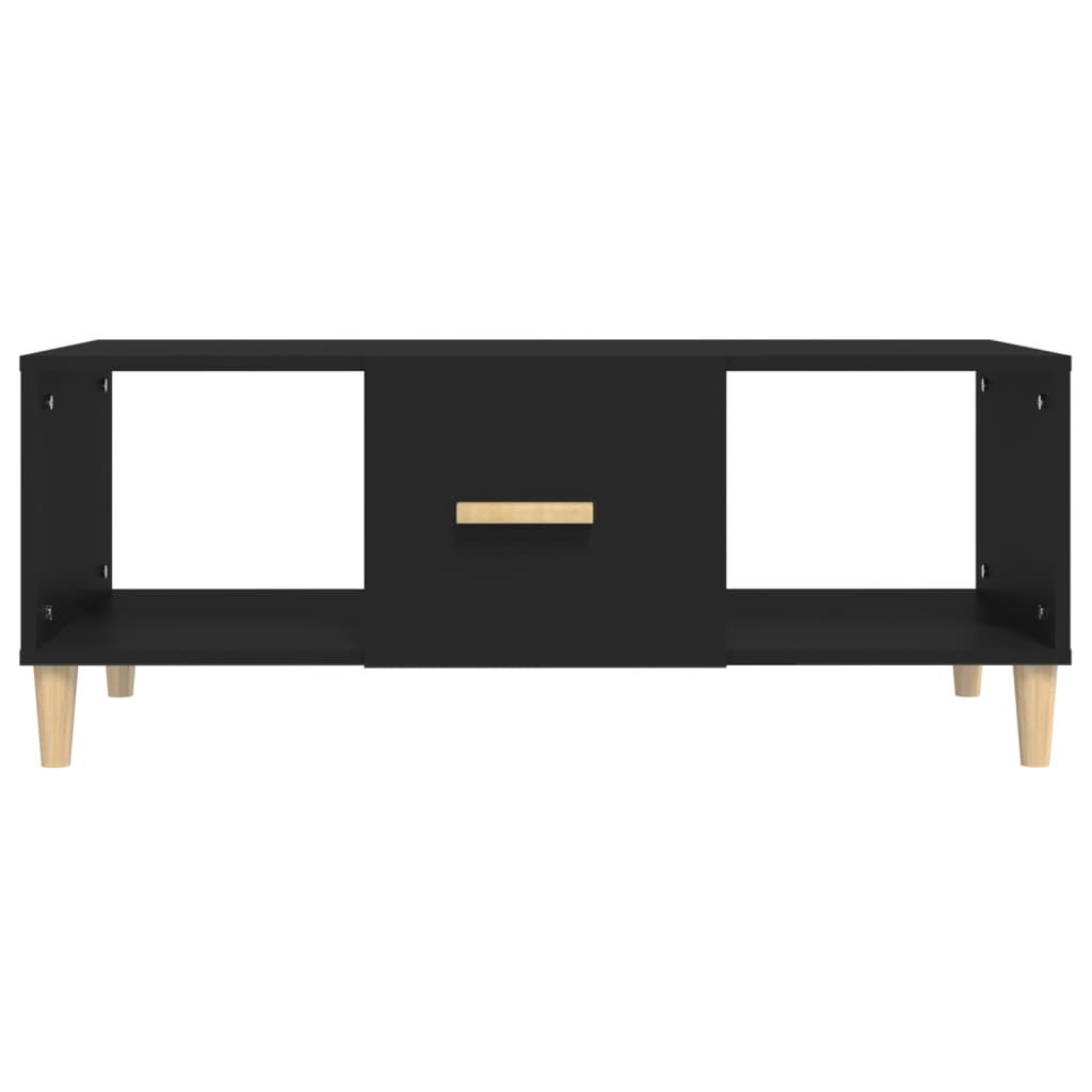 Black plywood center table 102x50x40 cm