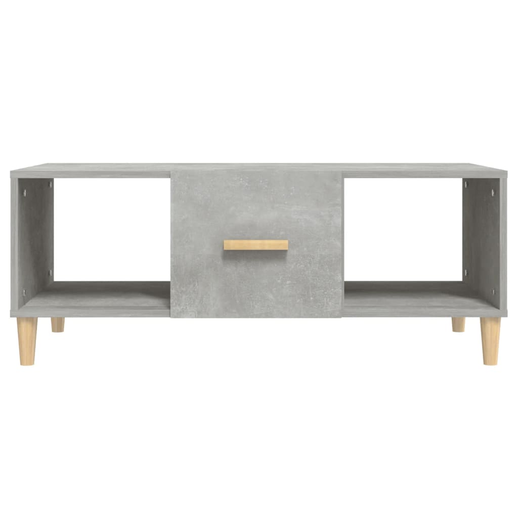 Mesa de centro madera gris hormigón 102x50x40 cm