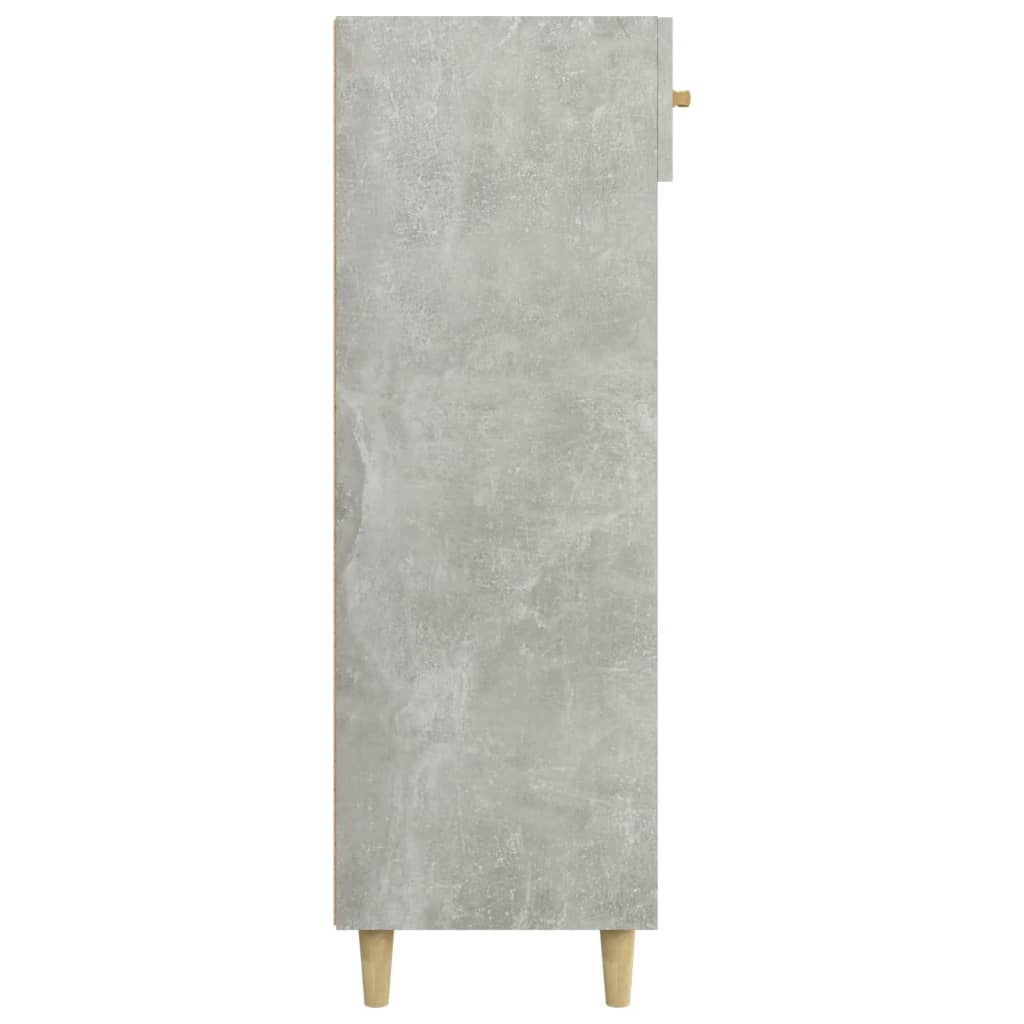 Mueble zapatero madera gris hormigón 60x35x105 cm - Vetonek