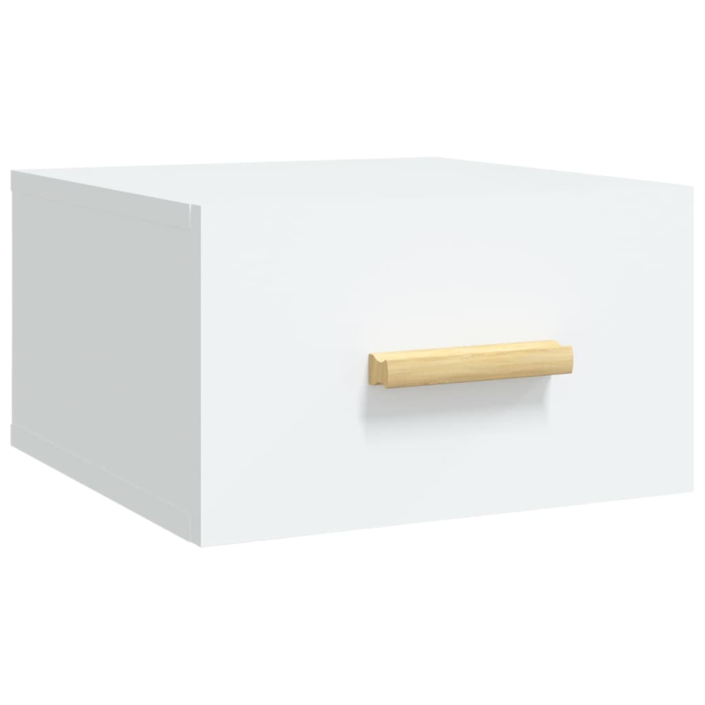 Mesitas de noche de pared 2 uds blanco 35x35x20 cm vidaXL