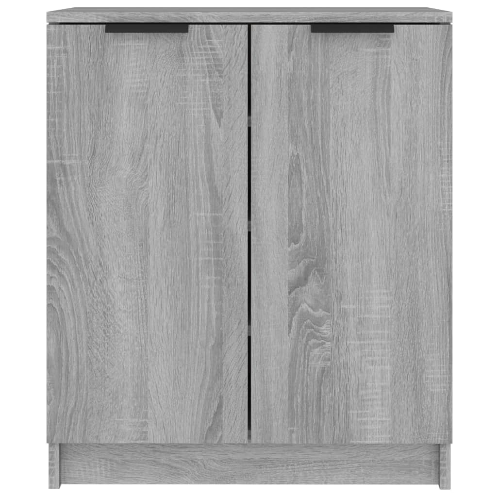 Mueble zapatero de madera gris Sonoma 59x35x70 cm - Vetonek