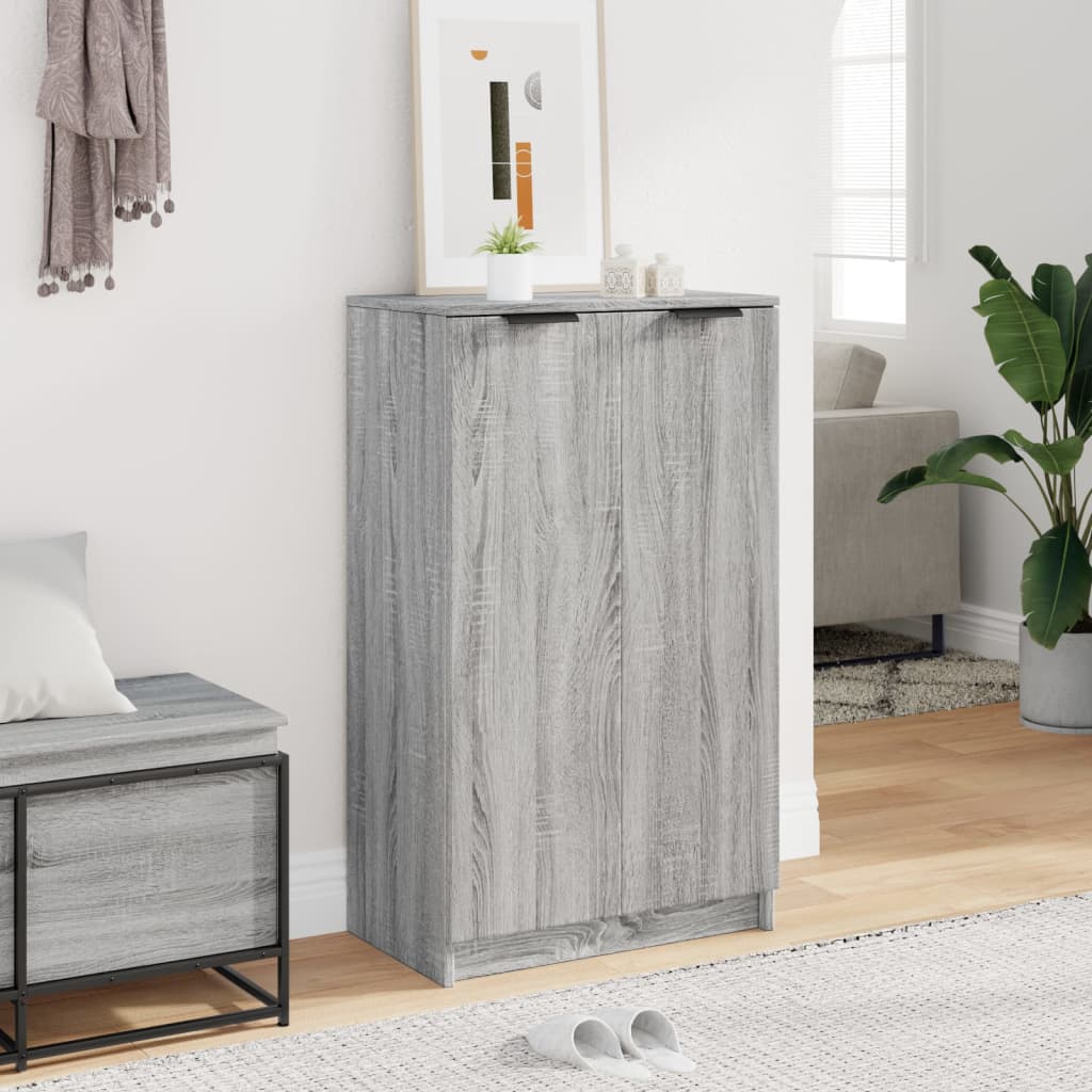 Sonoma Grey Wood Zapeberero 59x35x100 cm