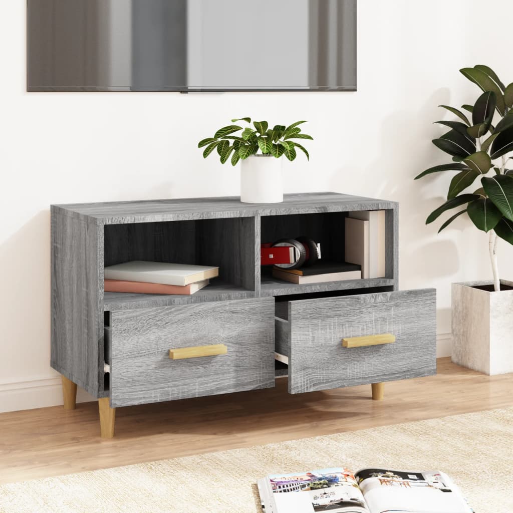 Sonoma Grey Engineering Wood TV Furniture 80x36x50 cm