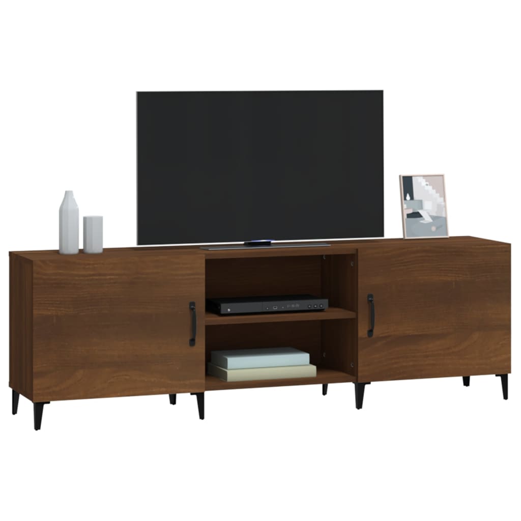 Mueble de TV madera de ingeniería roble marrón 150x30x50 cm vidaXL