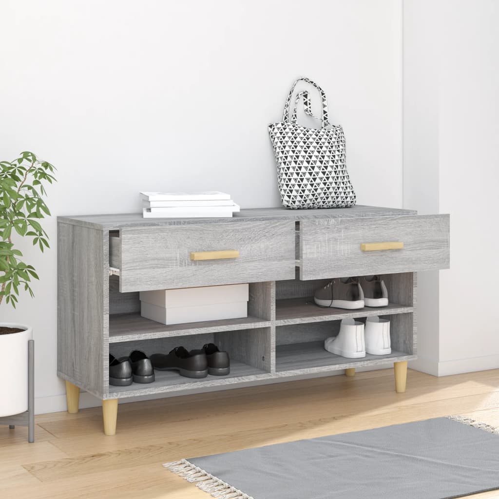 Sonoma Grey Wood Zaperane Meeting 102x35x55 cm