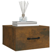 Tables de chevet murales 2 pcs chêne fumé 35x35x20 cm v6871 - Vetonek