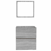 Armario de baño con espejo madera contrachapada gris Sonoma V7533 Vetonek