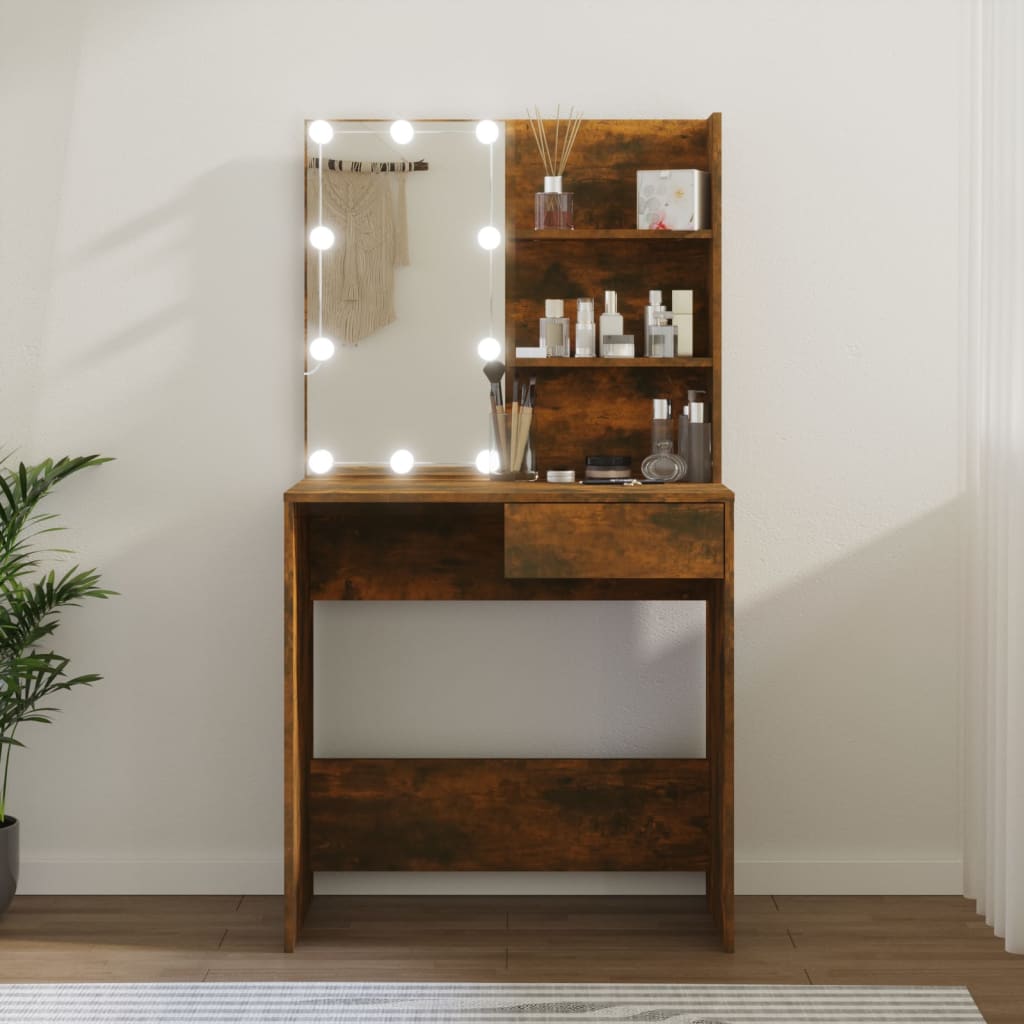 Dresser com carvalho marrom 74.5x40x141 cm