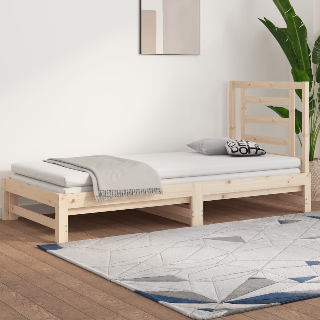 Vetonek Sofá cama extraíble sin colchón 2x(90x200) cm