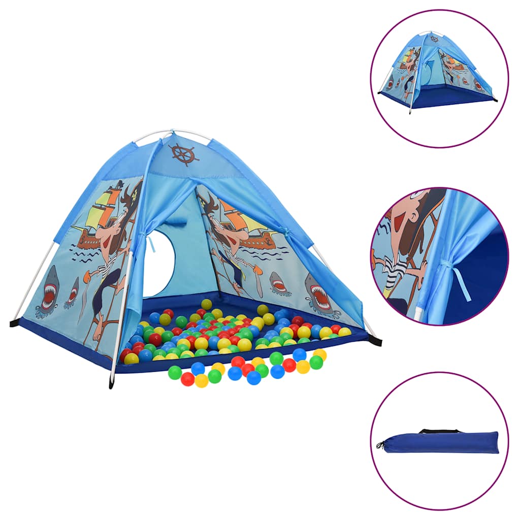 Vetonek Tienda de juegos para niños azul 120x120x90 cm