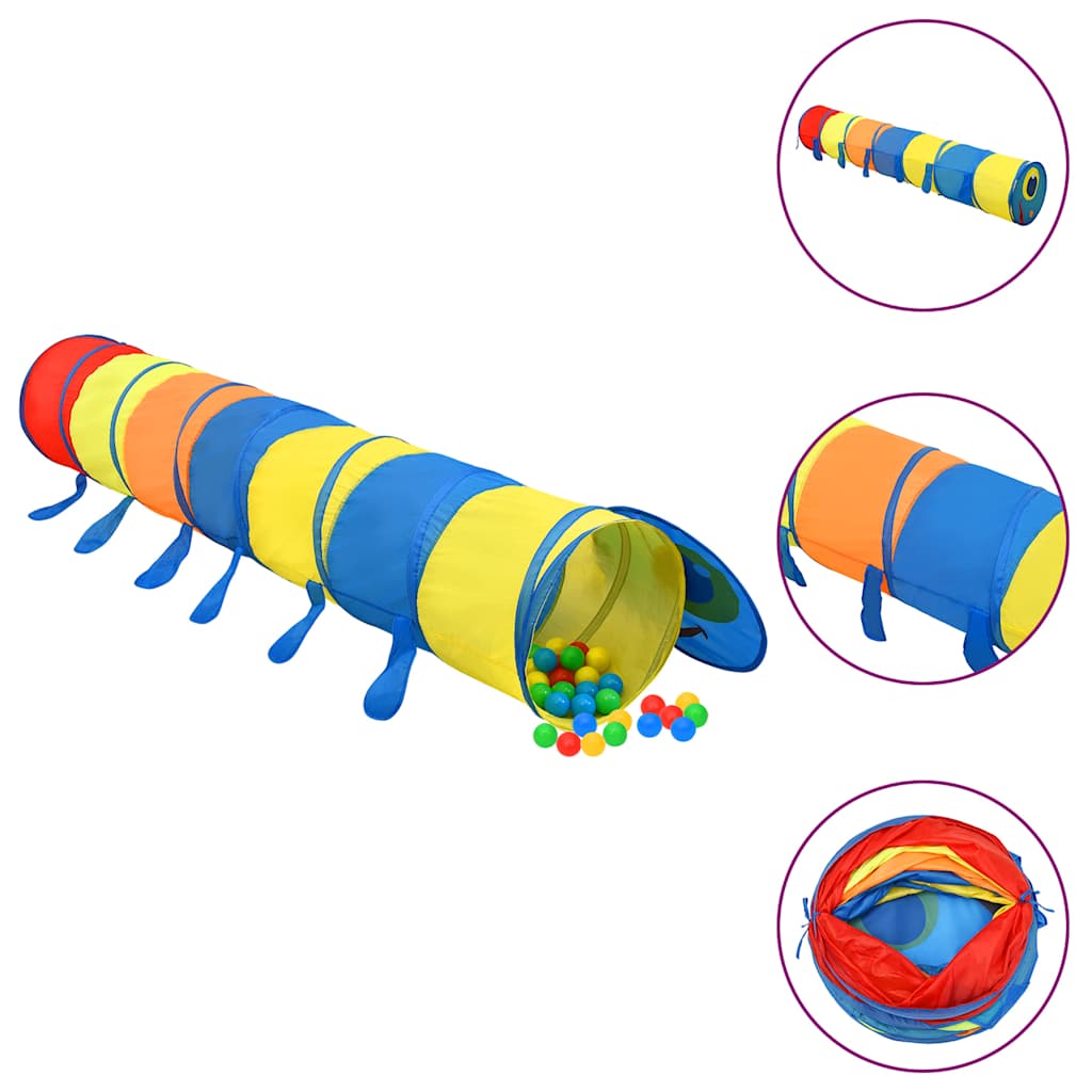 Vetonek Túnel de juego para niños poliéster multicolor 245 cm