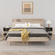 Tables de chevet 2 pcs contreplaqué noir 42x38x45 cm v2809 Vetonek