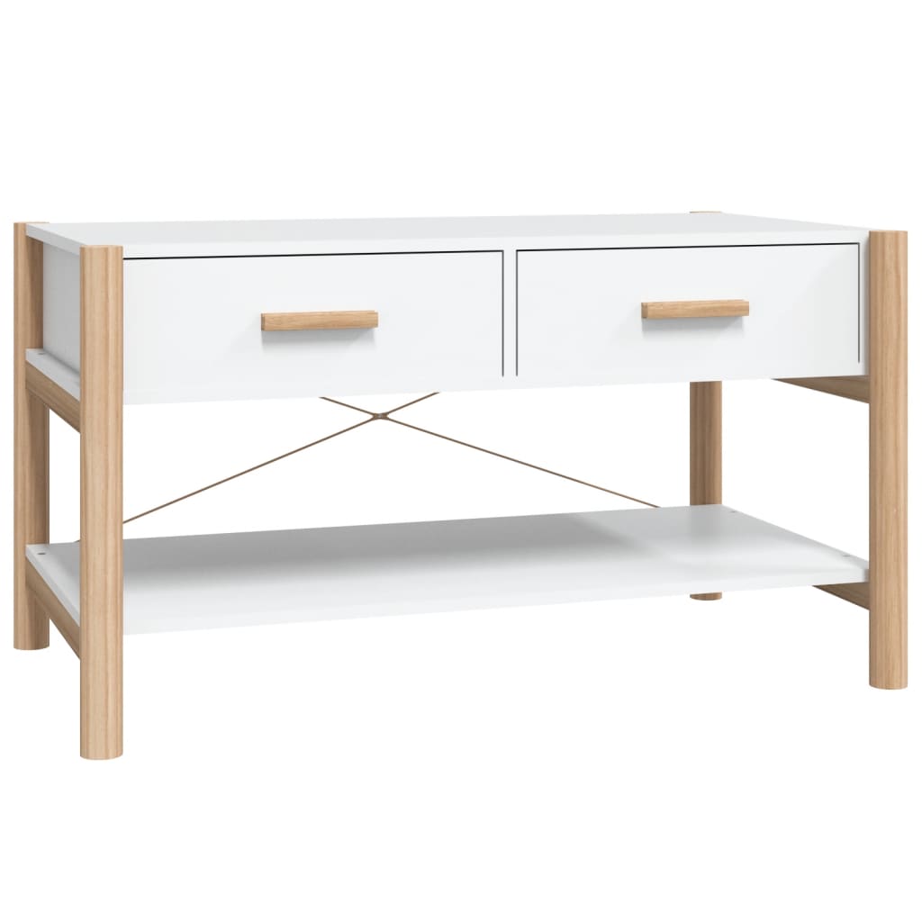 Mesa de centro madera blanco 82x48x45 cm vidaXL