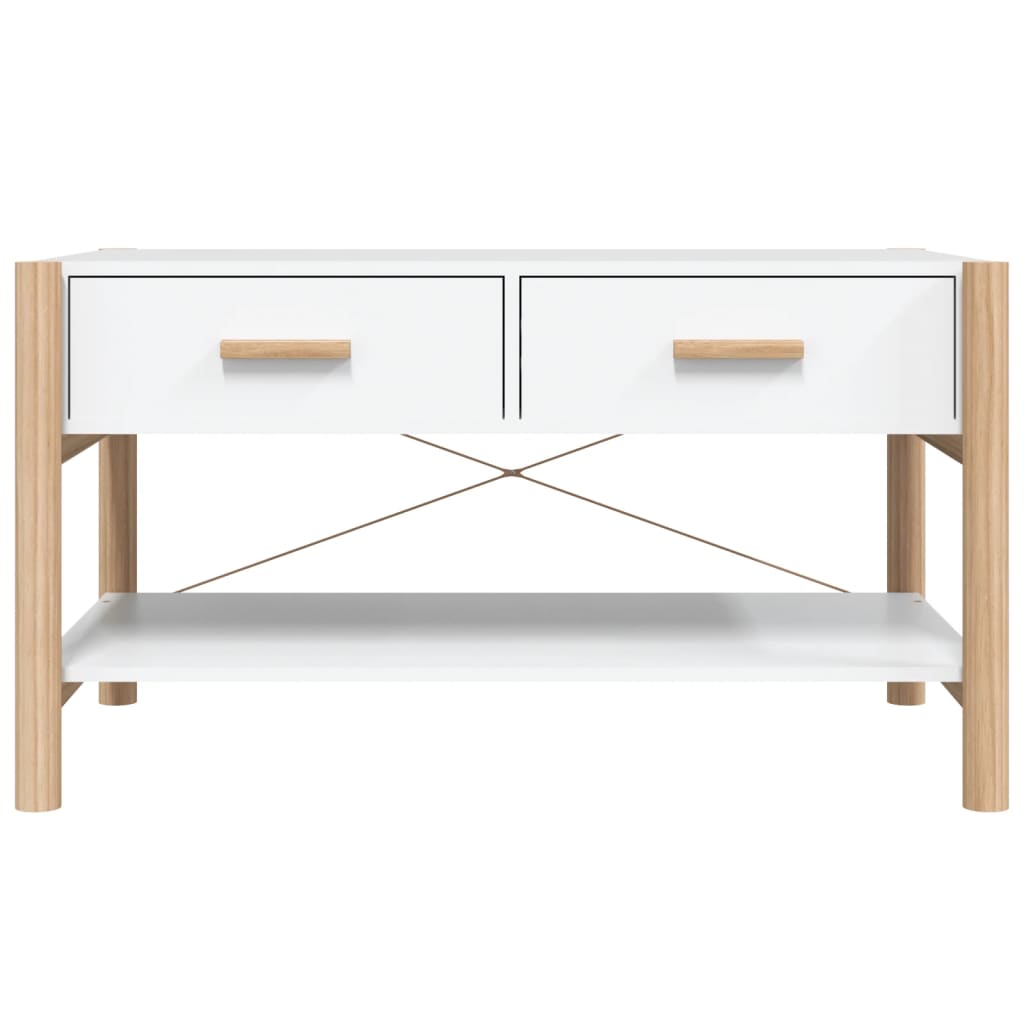 Mesa de centro madera blanco 82x48x45 cm vidaXL