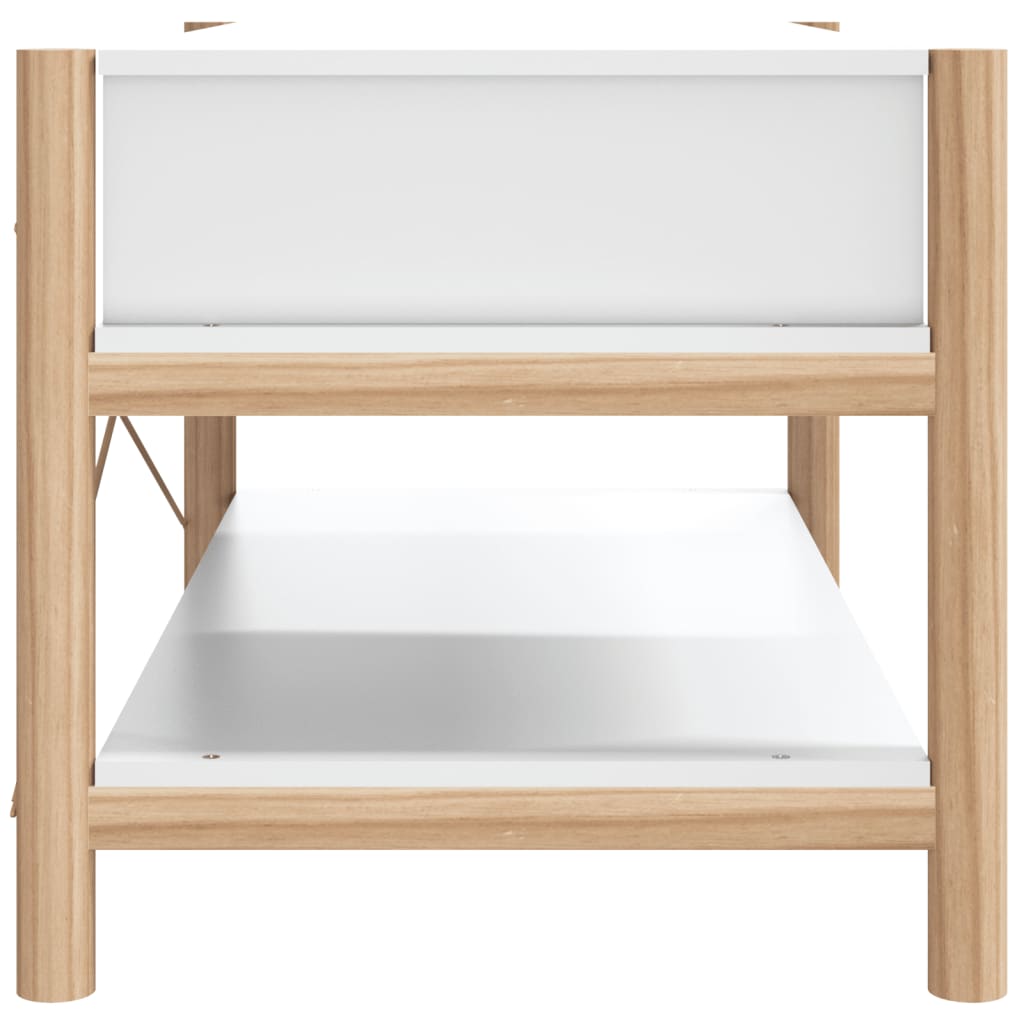 Mesa de centro madera blanco 82x48x45 cm vidaXL