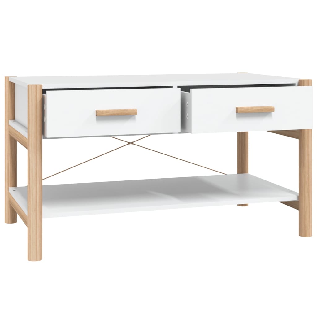 Mesa de centro madera blanco 82x48x45 cm vidaXL