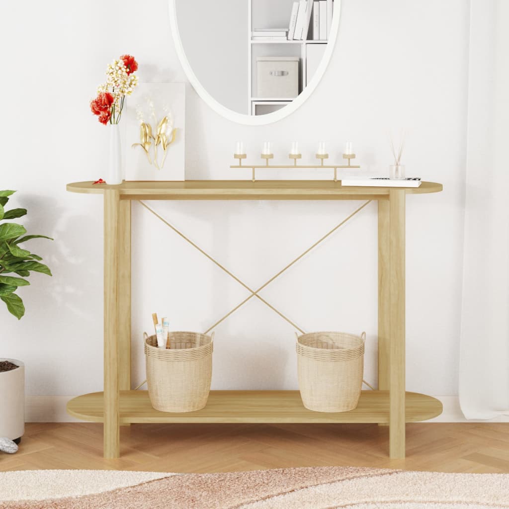 Wood console table 110x38x75 cm