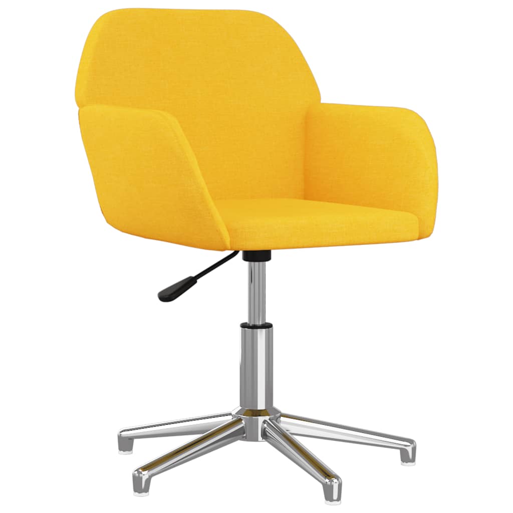 Silla de oficina giratoria de tela amarillo claro V8290 Vetonek