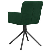 Sillas de comedor giratorias 2 unidades terciopelo verde oscuro V9006 Vetonek
