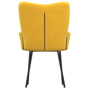 Sillas de comedor 2 unidades terciopelo amarillo V9136 Vetonek