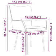 Sillas de comedor 2 unidades terciopelo amarillo V9136 Vetonek