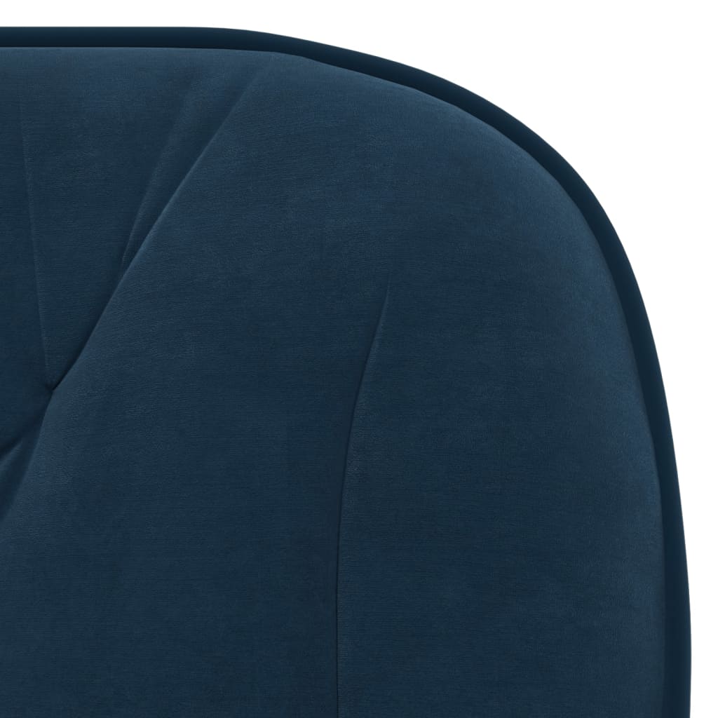 Silla de oficina giratoria terciopelo azul vidaXL