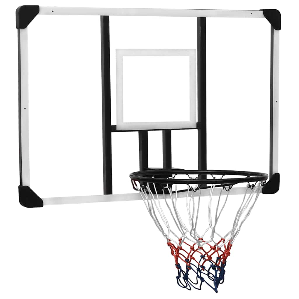 Vetonek Tablero de baloncesto policarbonato transparente 106x69x3 cm