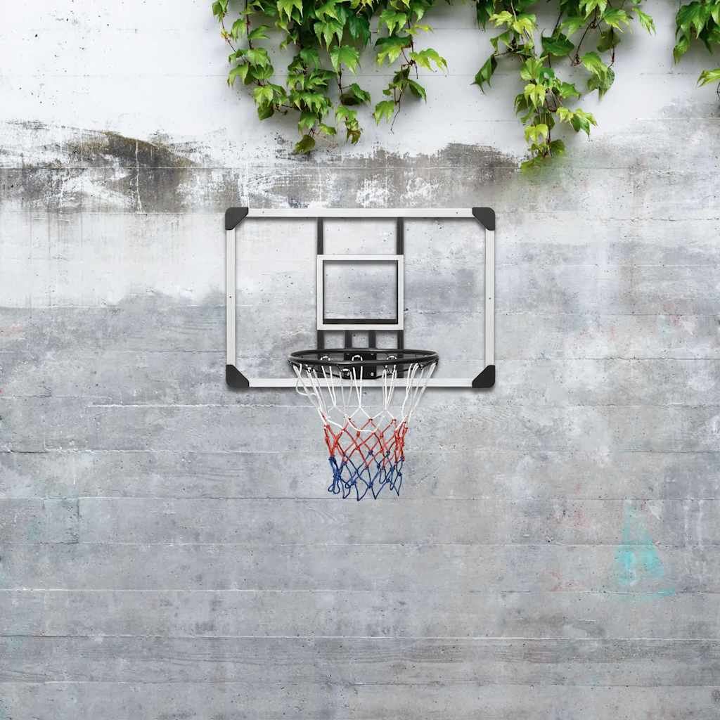 Vetonek Tablero de baloncesto policarbonato transparente 90x60x2,5 cm