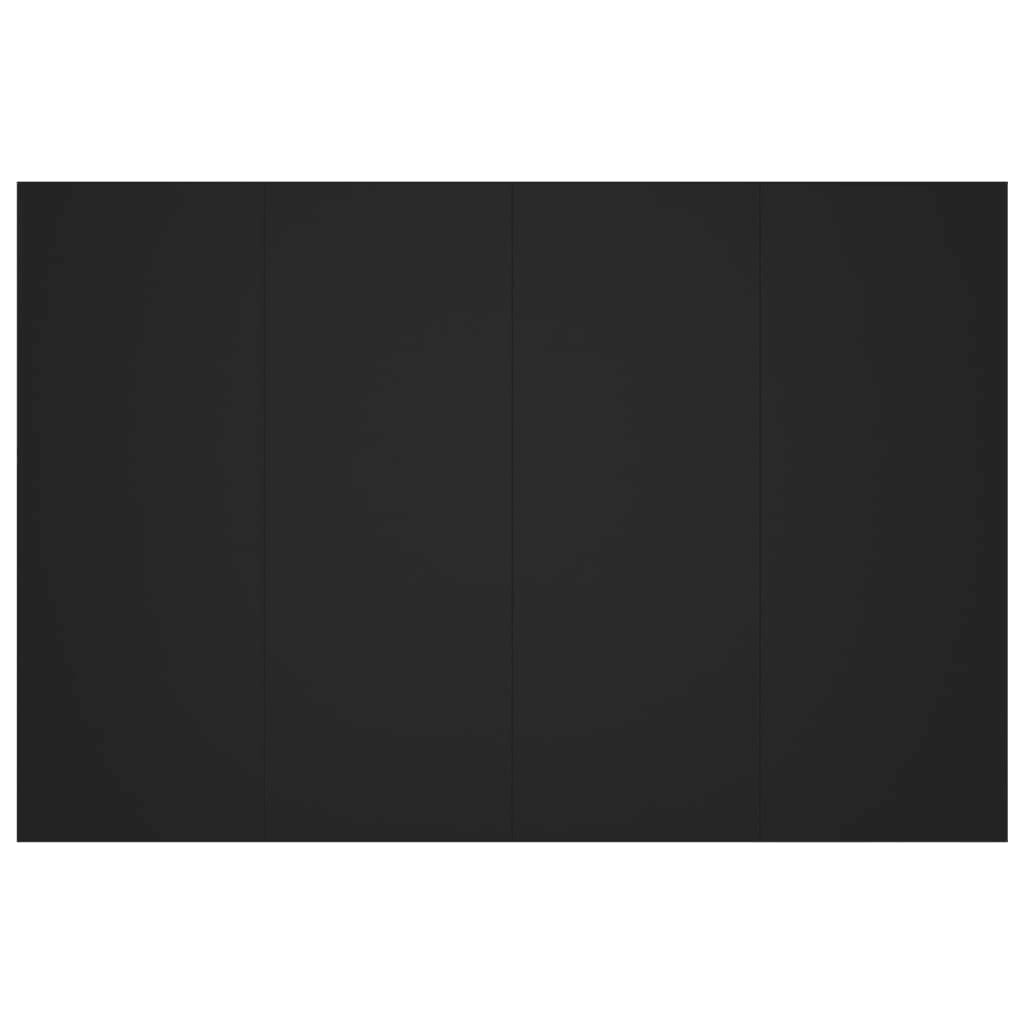 Cabecero de cama con mesitas madera contrachapada negro V1459 Vetonek