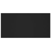 Cabecero de cama con mesitas madera contrachapada negro V1695 Vetonek