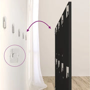 Cabecero de cama con mesitas madera contrachapada negro V1695 Vetonek