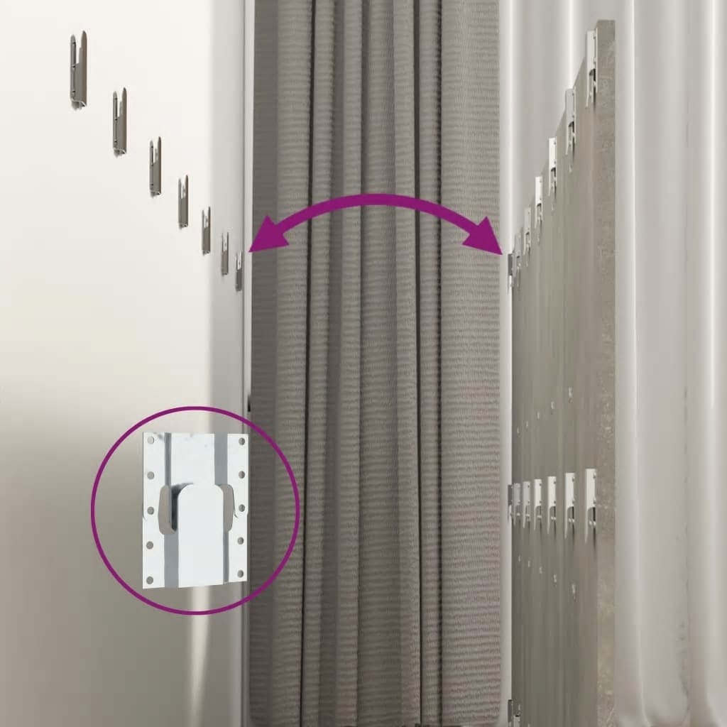 Cabecero de cama y mesitas madera contrachapada gris hormigón V2111 Vetonek