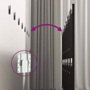 Cabecero de cama con mesitas madera contrachapada negro V2173 Vetonek