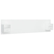 Cabecero de cama con mesitas madera contrachapada blanco V2241 Vetonek